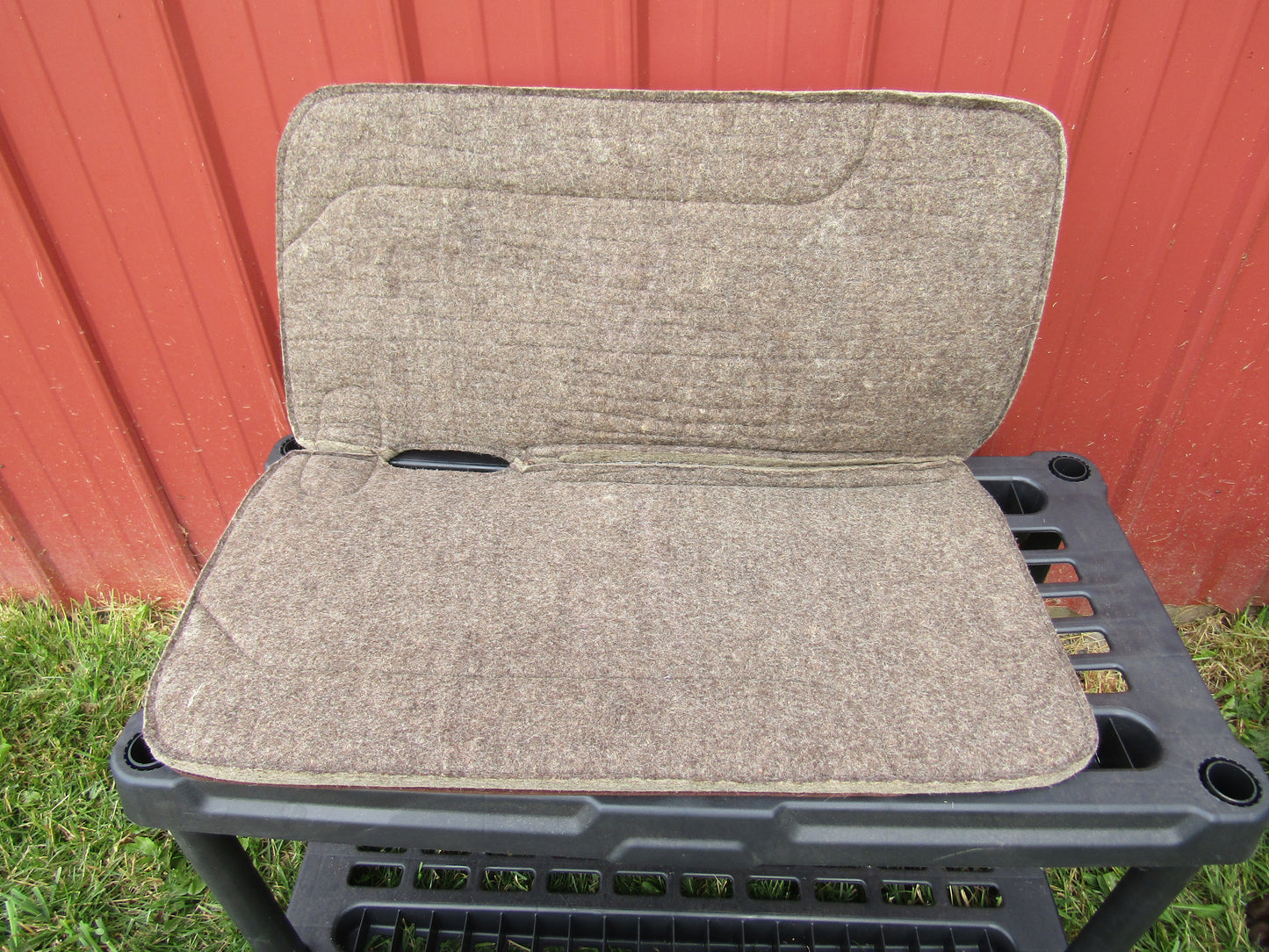 Hot Headstalls Black and White Checkered Wool Saddle Pad 30x30- NEW