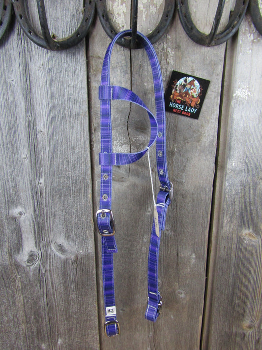 Hot Headstalls 3/4" Purple Serape Buckle Headstall - NEW!