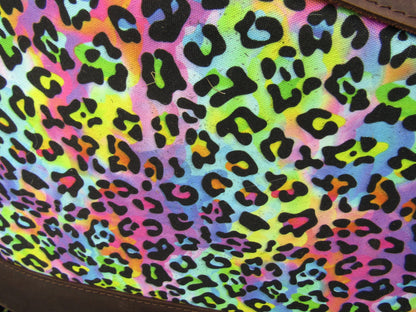 Hot Headstalls Rainbow Cheetah Wool Saddle Pad 30x30- NEW