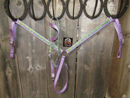 Hot Headstalls Beetlejuice Headstall & Breastcollar Tack Set- NEW