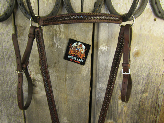 Braided Raised English Breastplate- Used