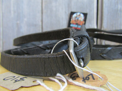 Black Leather English Reins- Used