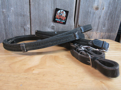 Black Grippy Web English Reins, used