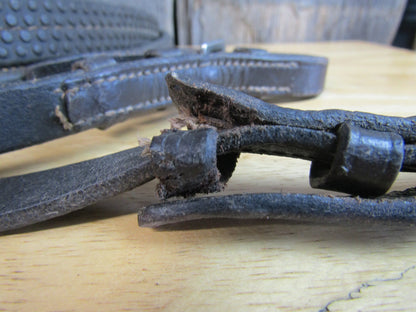Heavy Brown Rubber Grip English Reins, Nice