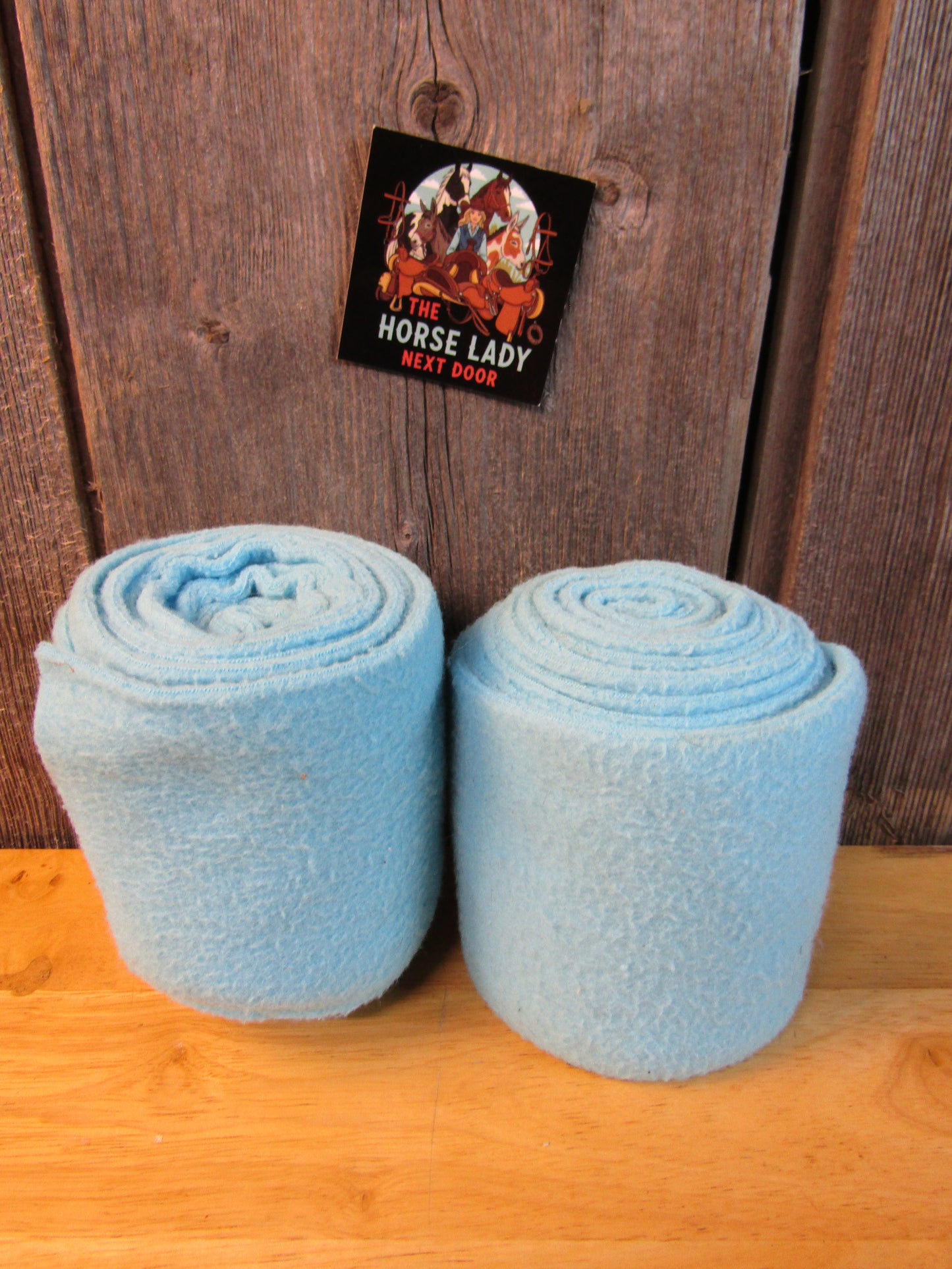 Used Fleece Polo Wraps- Pair (Baby Blue)