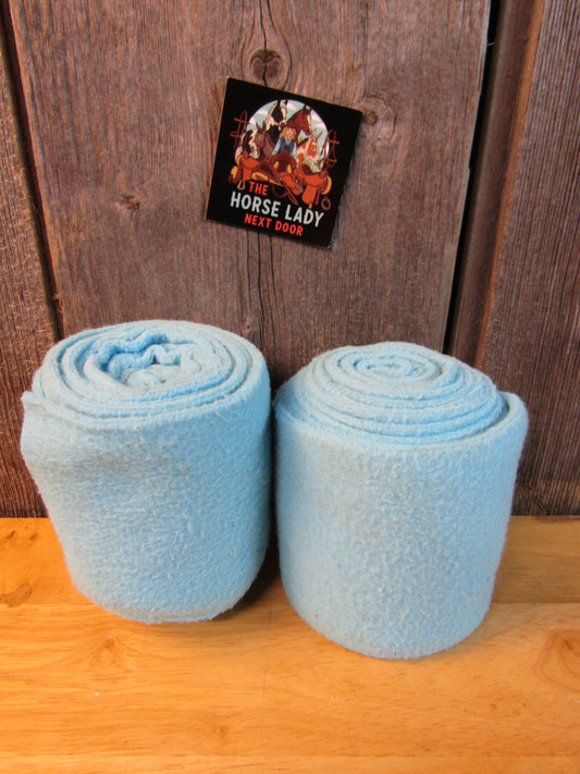 Used Fleece Polo Wraps- Pair (Baby Blue)