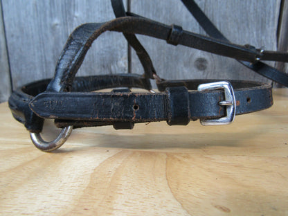 Used Black Leather English Caveson